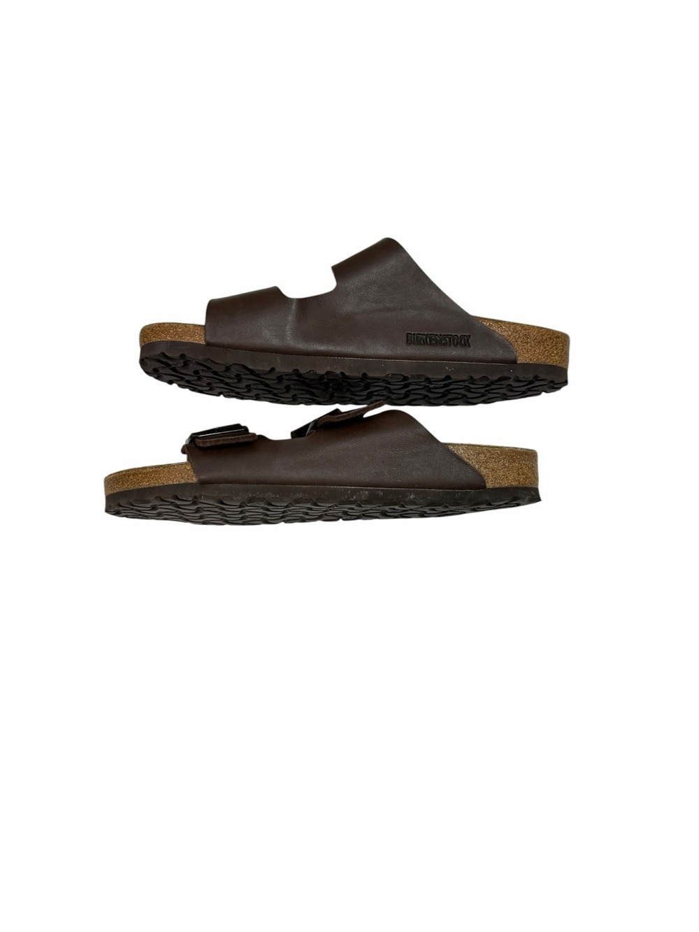 Birkenstock Arizona sandals Leather dark brown color women's size 10 EU 41 - Picture 6 of 9